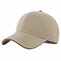Baseballkappe Einheitsgröße Beige Textilgewebe mit Perforierung atmungsaktiv für Freizeit