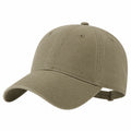 Baseballkappe Einheitsgröße Khaki Stoff mit gebogenem Schirm verstellbar