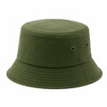 Bucket Hat Einheitsgröße aus Textil in Olivgrün mit Belüftungsösen für Alltag